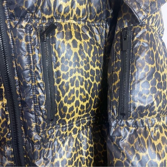 $725 The Kooples Leopard Print Puffer Jacket Coat NWT LARGE - Picture 11 of 11